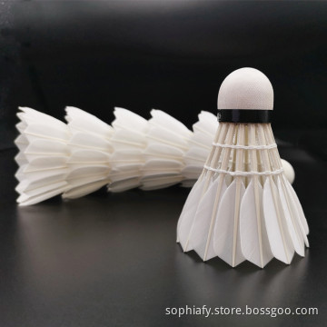 High Quality 100% Goose Feather Orginal Shuttlecocks